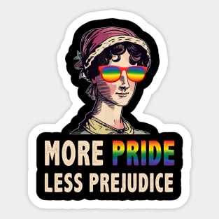 More Pride Less Prejudice Lgbt Gay Proud Ally Pride Month Sticker